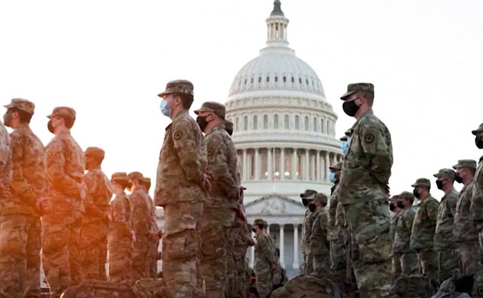 20000 national guard troops deploy washington dc inauguration.