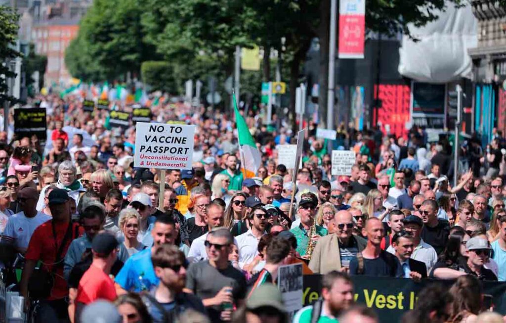 World-Wide Rally For Freedom - Belfast, July 24, 2021.