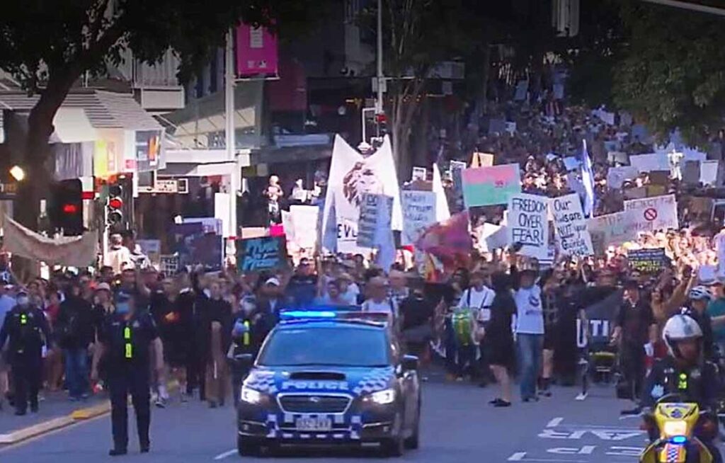 World-Wide Rally For Freedom - Brisbane, July 24, 2021.