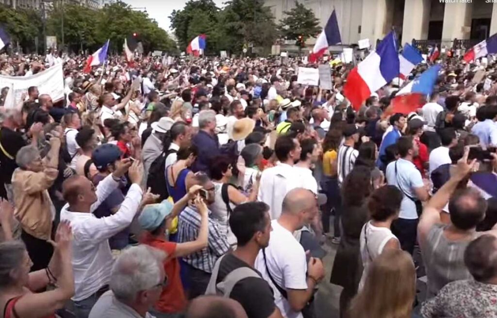 World-Wide Rally For Freedom - Paris, July 24, 2021.