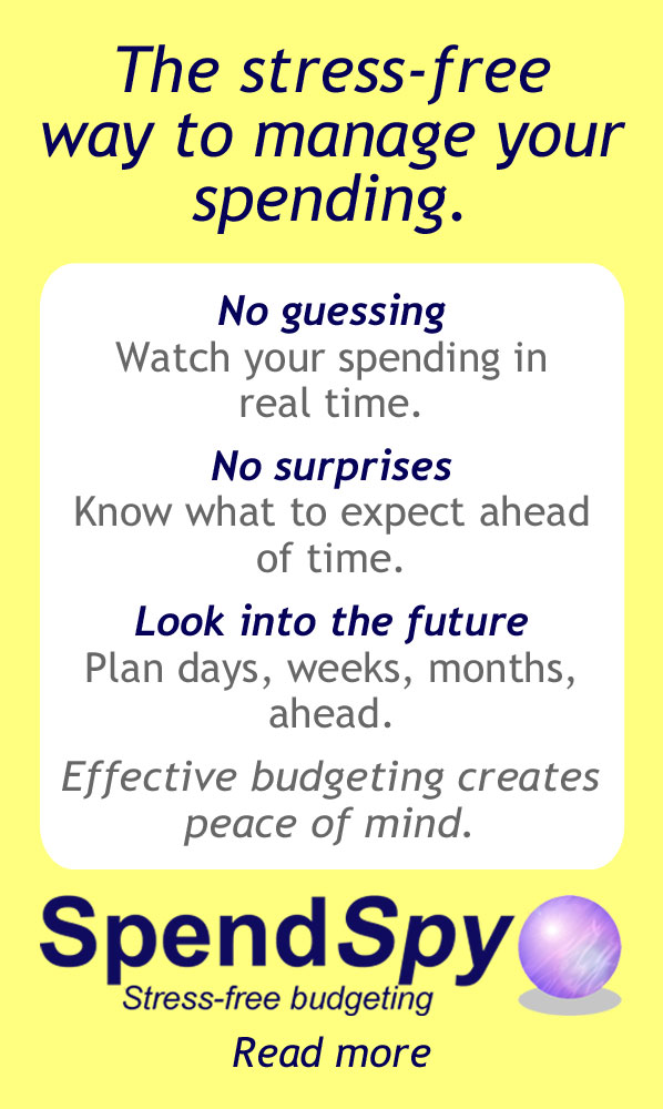 Spendspy. The stress-free way to manage your spending.
